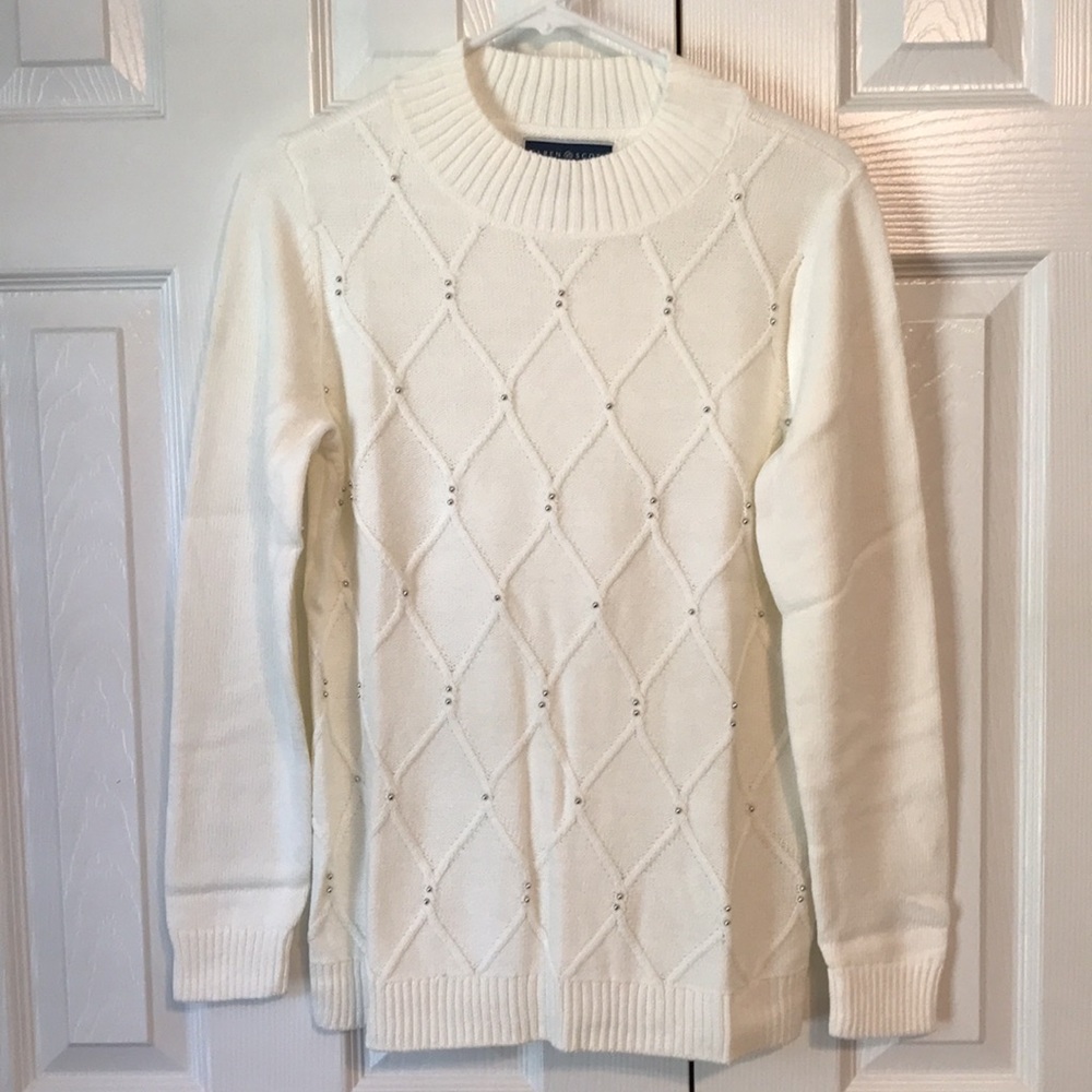 Karen Scott mock neck sweater S